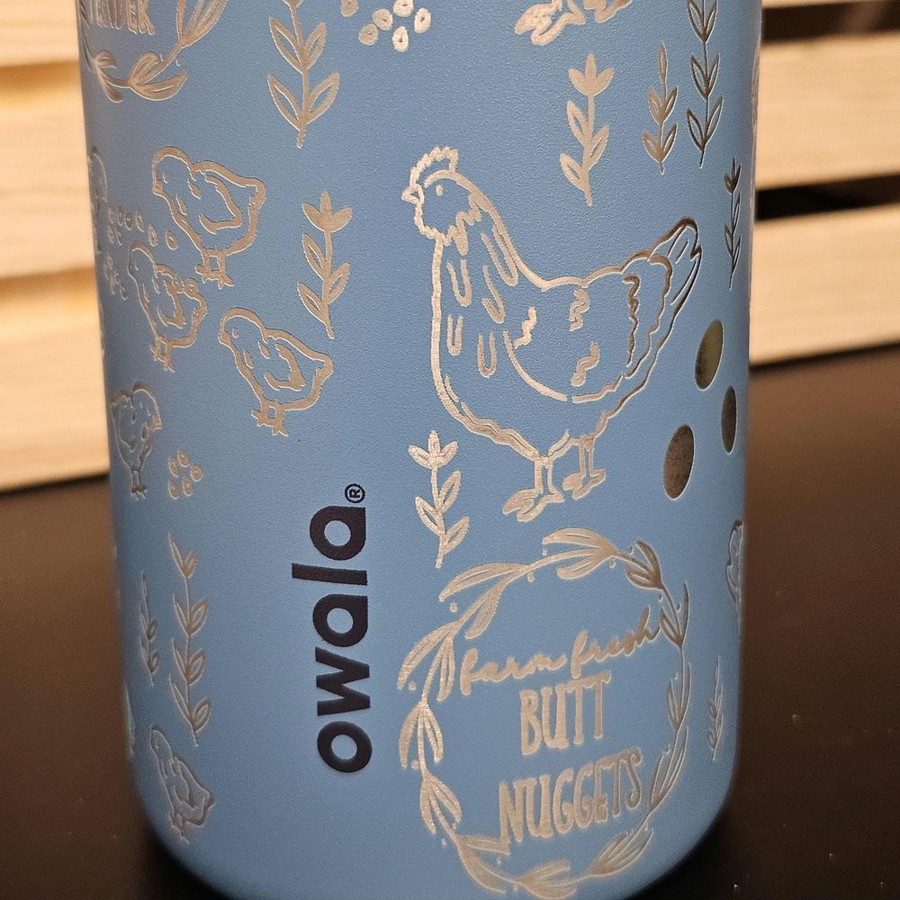 Chicken engraved Owala 24 and 32 oz Bottle | chicken Design ...